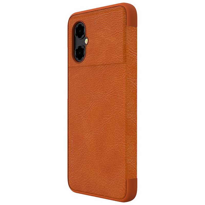 Nillkin Funda de cuero Qin Xiaomi Poco M4 5G Marrón - Ítem4