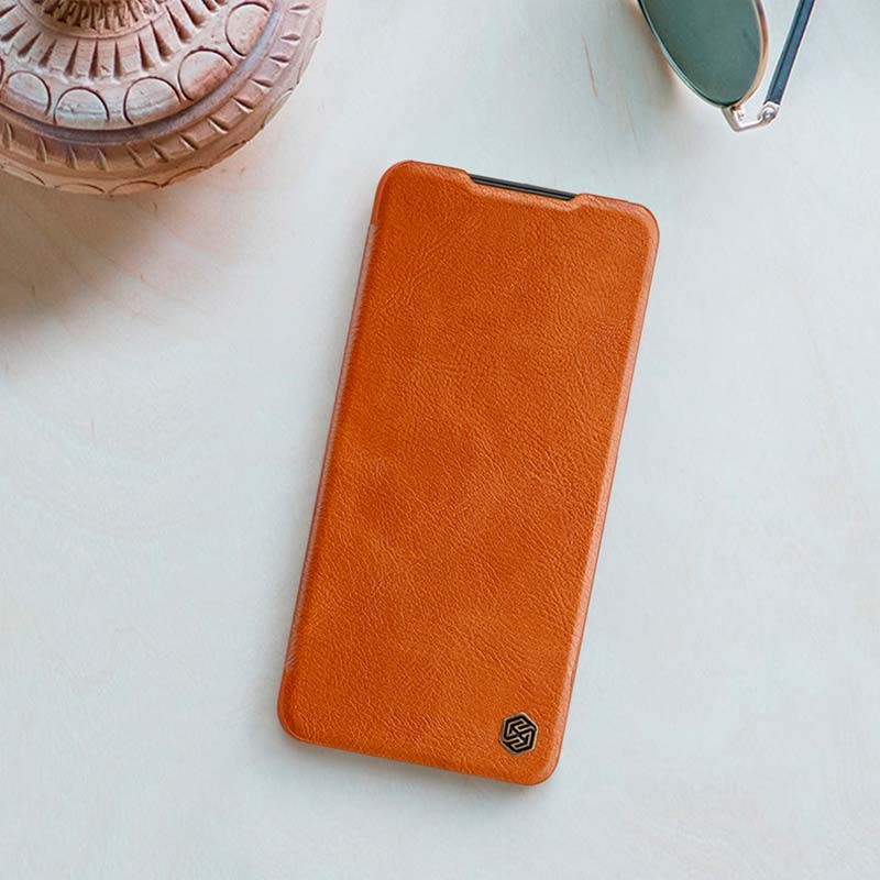 Nillkin Funda de cuero Qin Xiaomi Poco M4 5G Marrón - Ítem6