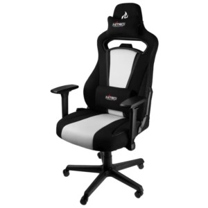 Nitro Concepts E250 Noir/Blanc - Chaise de jeu