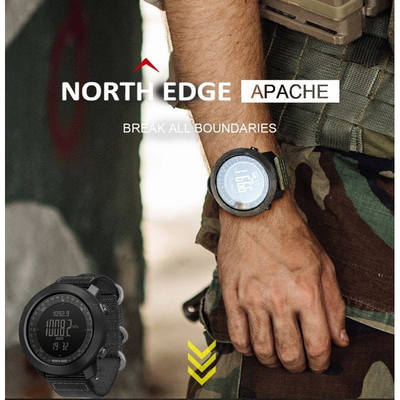 North Edge Apache com bracelete de silicone Azul- Relógio digital - Item2