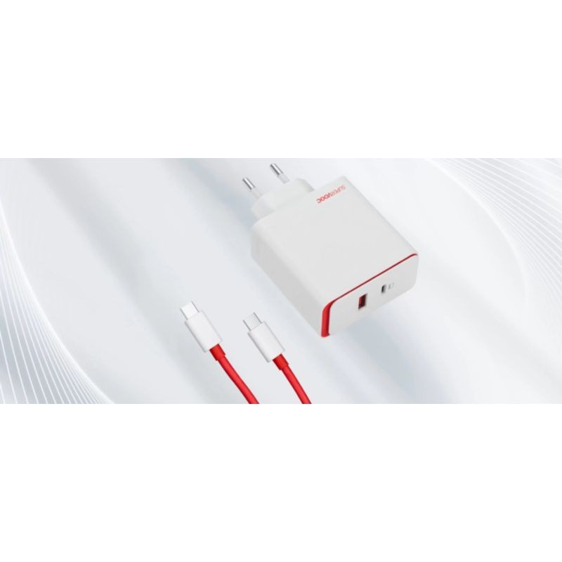 Adaptador de corrente OnePlus SUPERVOOC 100W Duas Portas Branco - Item8