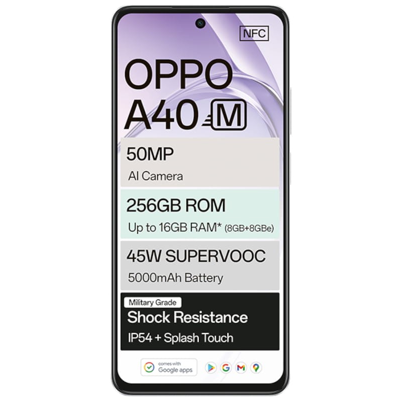 OPPO A40m 8GB/256GB Blanco - Teléfono móvil - Ítem1