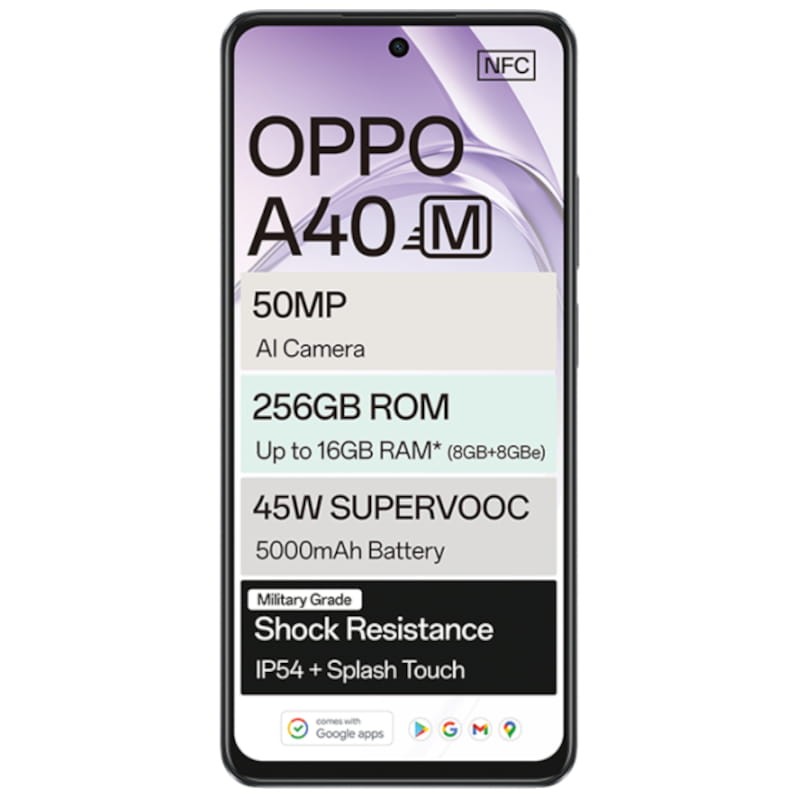 OPPO A40 8GB/256GB Noir - Téléphone mobile - Ítem1