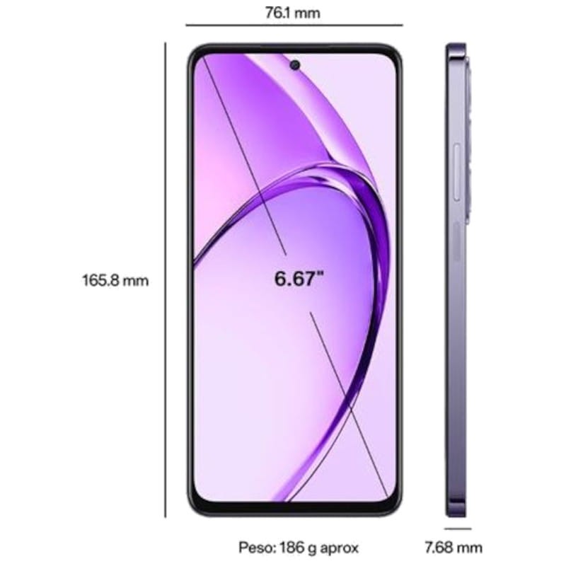 OPPO A80 5G 8GB/256GB Roxo - Telemóvel - Item8