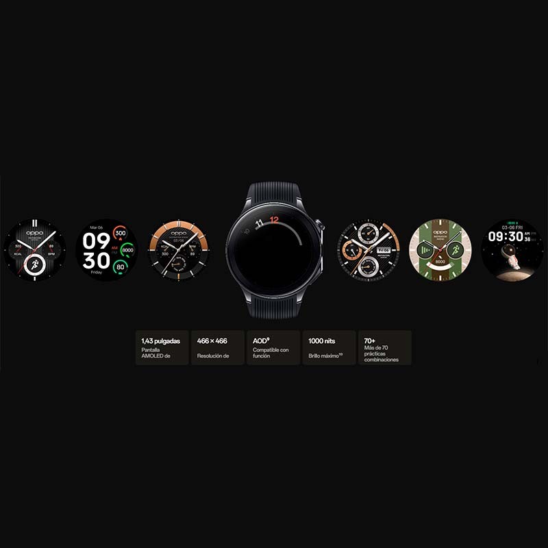 Reloj inteligente OPPO Watch X Negro - Ítem6