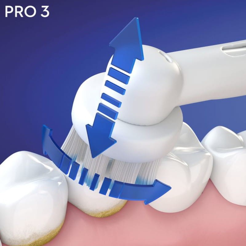 Oral-B Cepillo Dental DUO PRO 3 3900 Blanco Y Negro