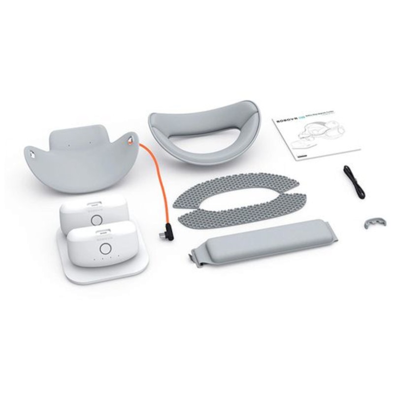 Pack Sangle de Tête BOBOVR Ajustable pour Lunettes Pico4 + 2 Batteries + Station de Charge Blanc - Accessoires pour Lunettes VR - Ítem3