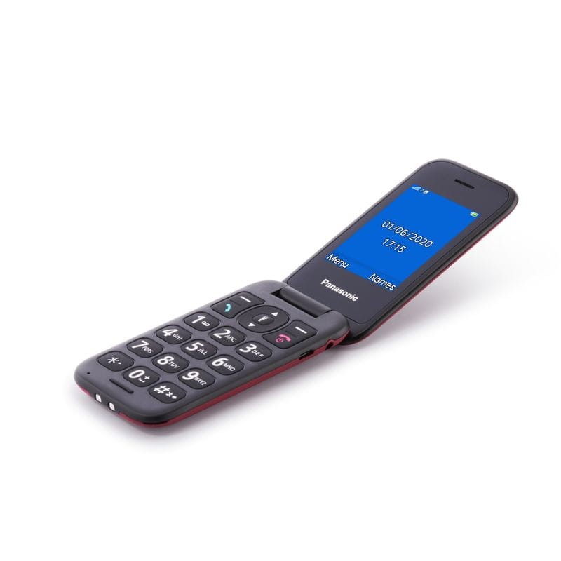 Panasonic KX-TU400EXR Rojo Granate - Teléfono Móvil para Personas Mayores - Ítem5