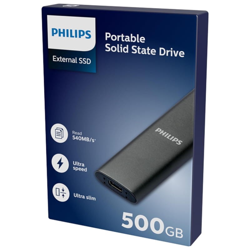 Philips FM50SS030P 500GB Gris Aluminium - Disque SSD externe - Ítem5