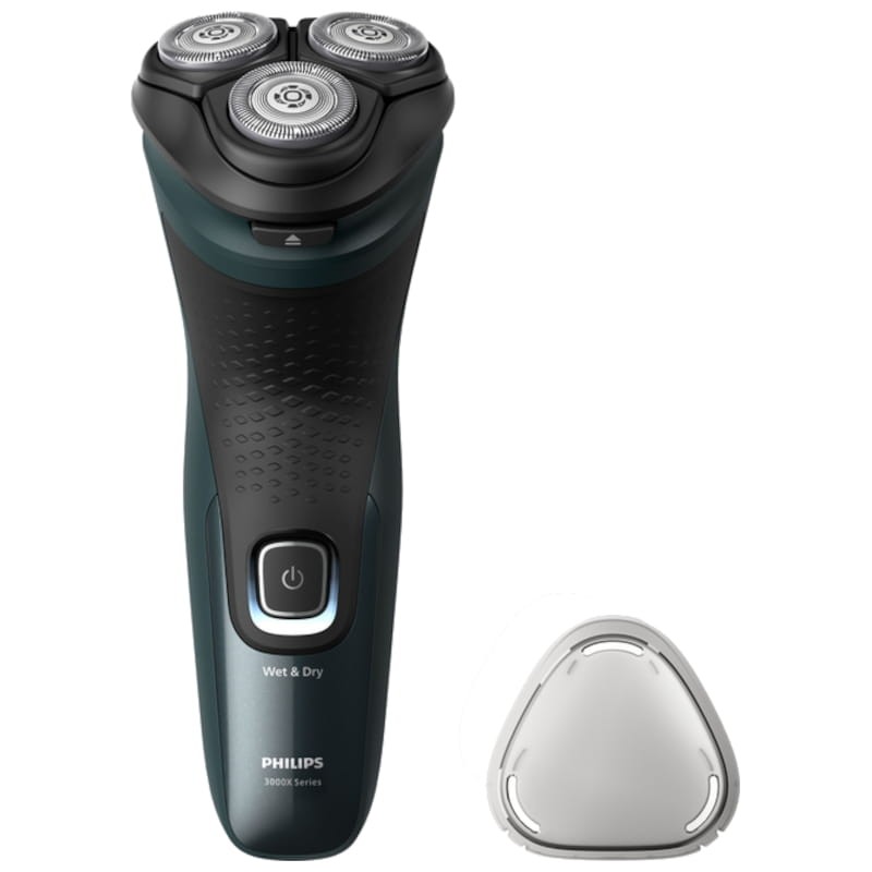 Philips Shaver 3000X Series X3052/00 Preto/Verde - Máquina de barbear eléctrica - Item