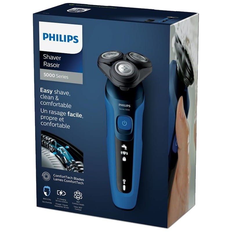 Philips Norelco - Afeitadora eléctrica para hombre Serie 6000 para hombre  con accesorio para recortadora, afeitadora eléctrica recargable con sistema