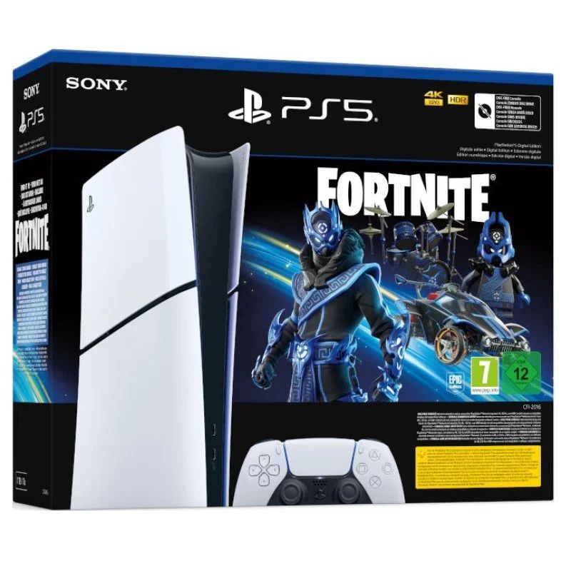 Sony PlayStation 5 Slim 1TB Digital + Fortnite Cobalt Star - Consola SONY - Ítem