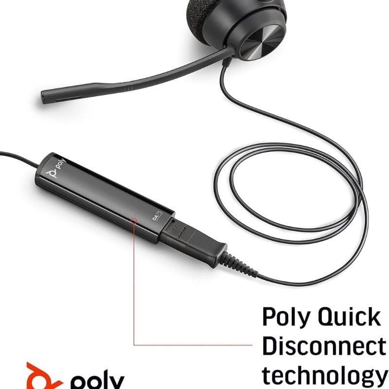 POLY DA75 USB a QD Negro - Adaptador - Ítem1