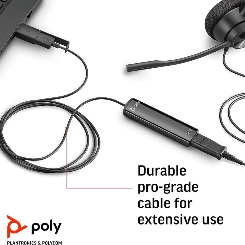 POLY DA75 USB a QD Negro - Adaptador - Ítem2