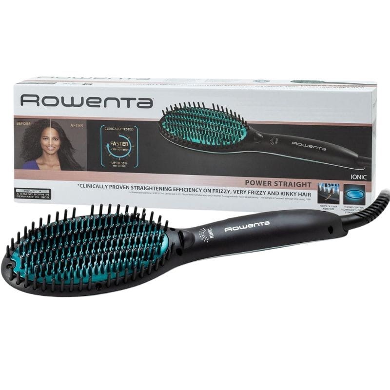 Rowenta Power Straight CF5820 Negro, Verde - Cepillo alisador Caliente - Ítem4