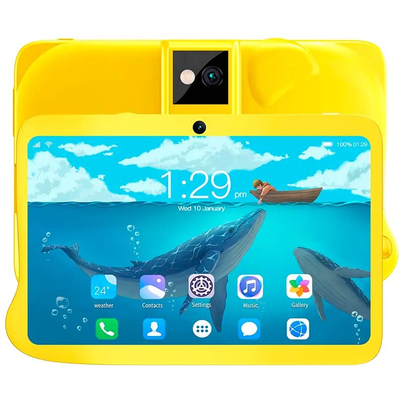 Tablet para crianças Powerbasics Q8C2-2 Amarelo - Item