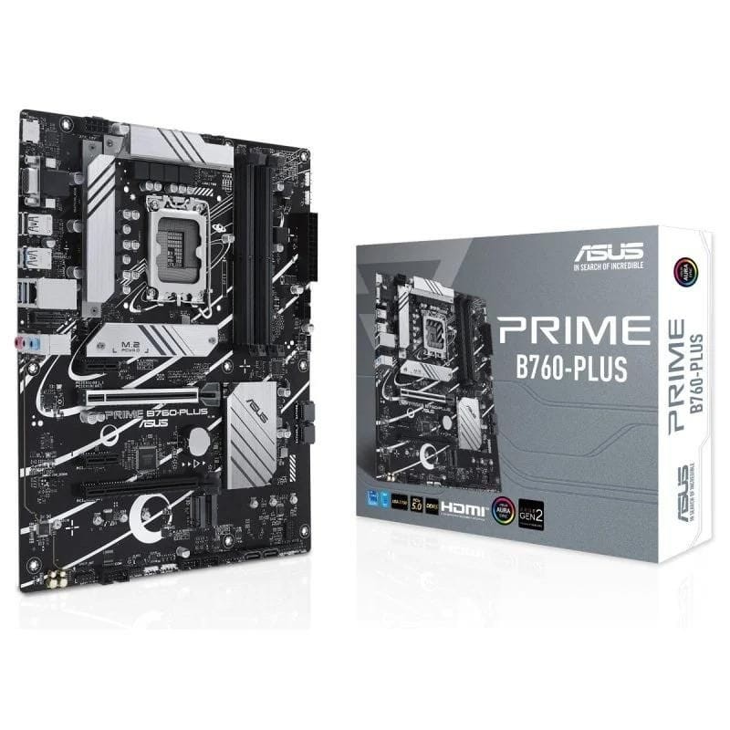 ASUS PRIME B760-PLUS D4 Intel LGA 1700 128GB Micro ATX Preto - Placa-mãe - Item