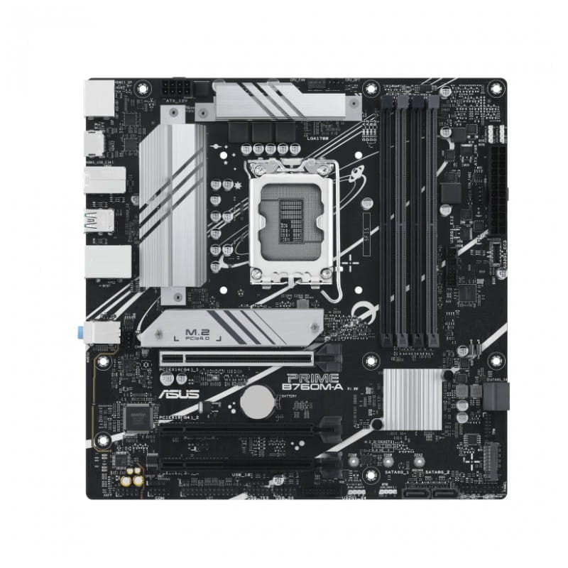 ASUS PRIME B760M-A-CSM Ethernet 2.5Gbps Realtek LGA 1700 micro ATX - Placa-mãe - Item