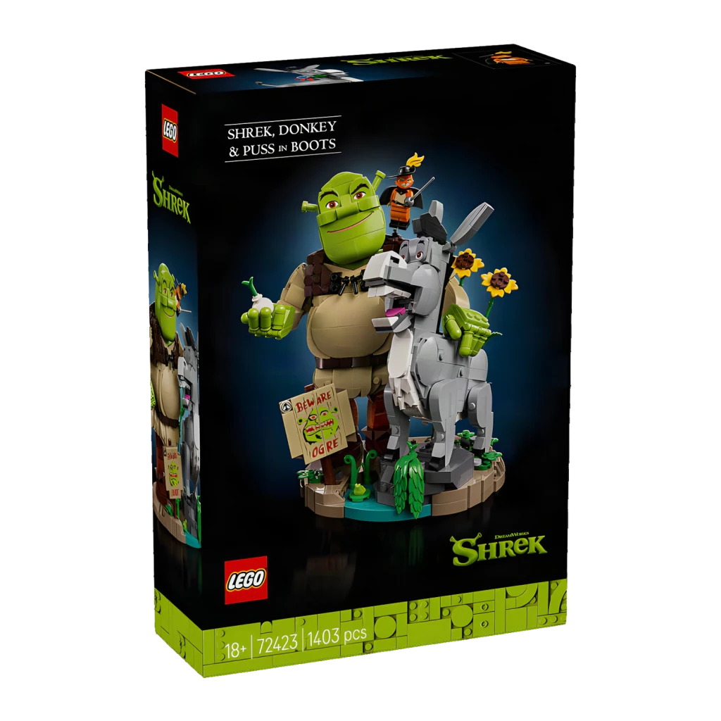 LEGO Set de Construcción Icons 72423 Shrek, Burro y El Gato con Botas - vista principal