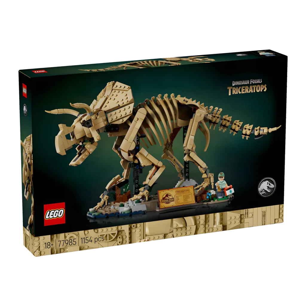 LEGO Jurassic World 77985 Fósiles de Dinosaurio: Triceratops - vista principal