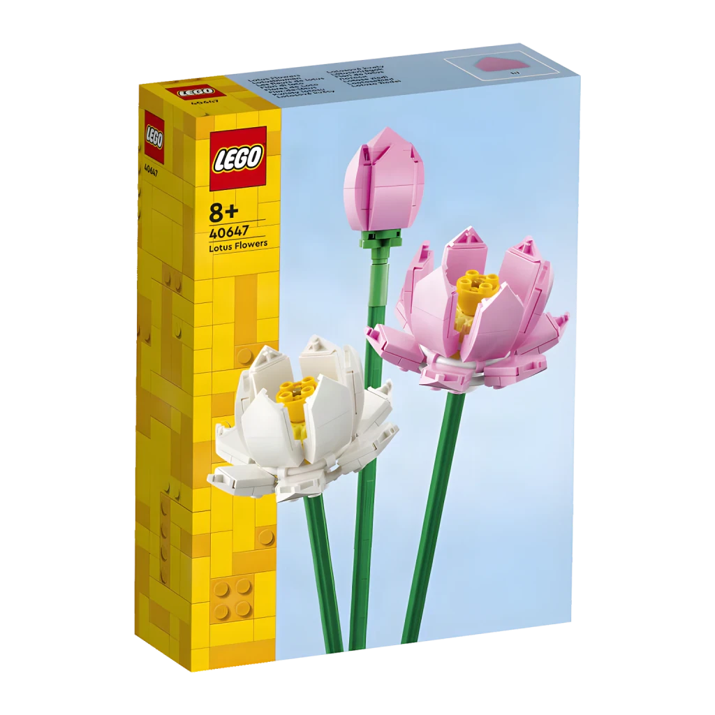 LEGO Botanical Collection Flores de Loto 40647 rosa y blanco - vista principal