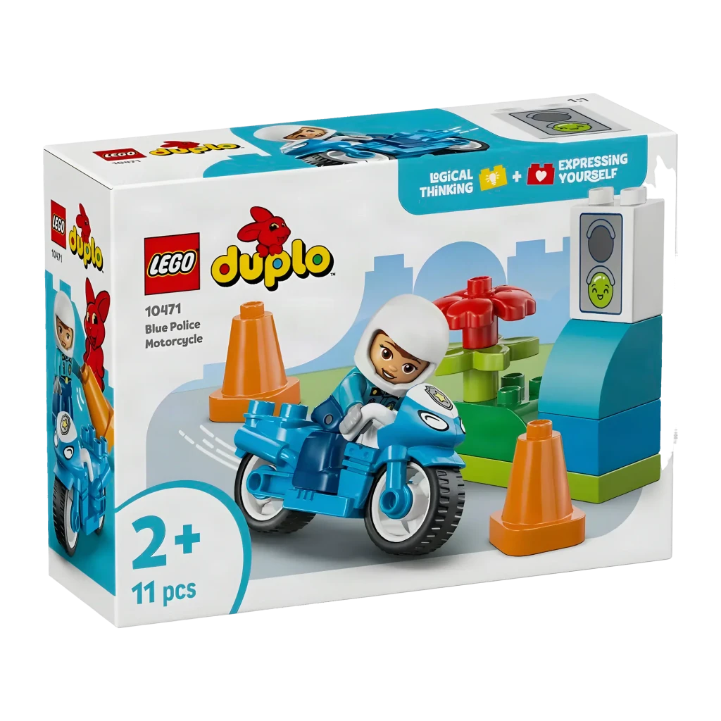 LEGO DUPLO Town Moto de Policía Azul 10471 - vista principal
