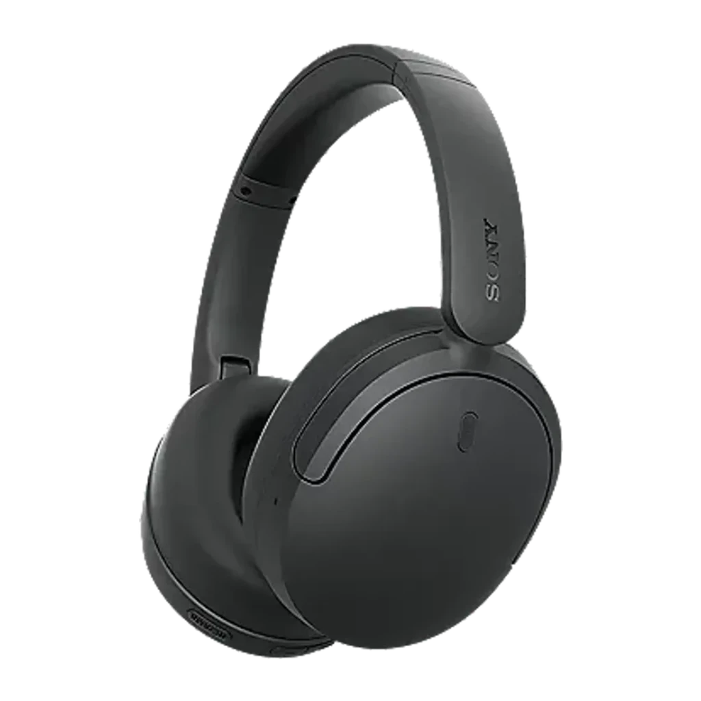 Auriculares Sony WH-CH730N negros con diadema acolchada, cascos ovalados plegables, acabado mate y controles integrados; diseño cerrado con cancelación de