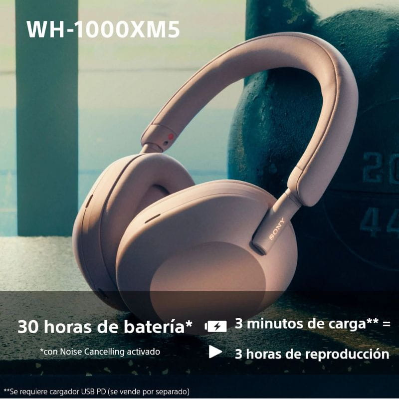 Sony WH-1000XM5 Rose fumé - Ítem4