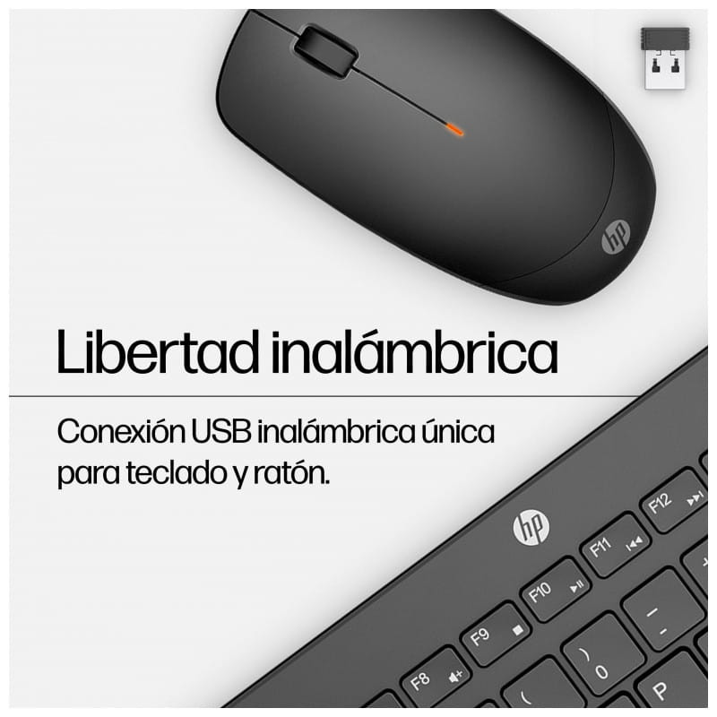 HP Combo de Teclado y Ratón Inalámbricos 230 - Teclado de membrana silencioso - Ratón 1600DPI imagen - Ítem3