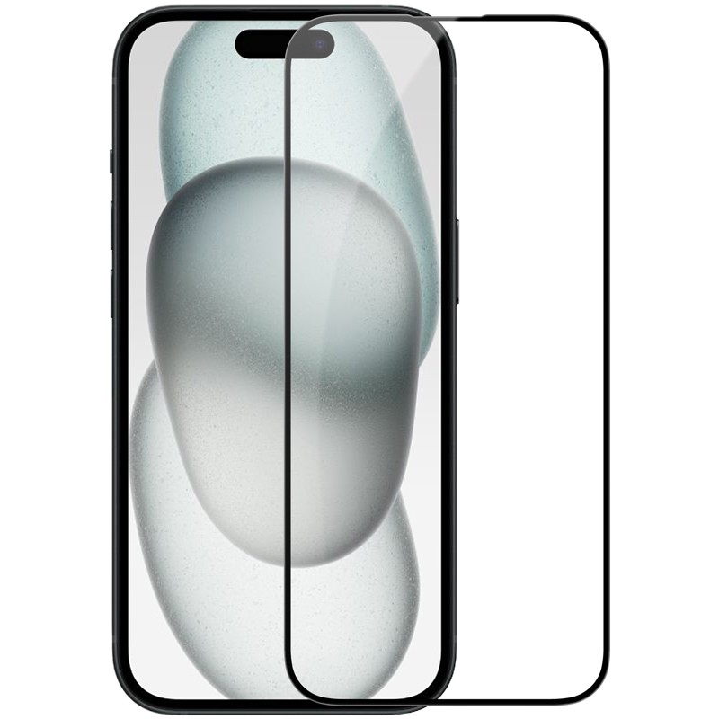 Protector Pantalla Cobertura total Cristal Templado iPhone 15 negro -  Comprar online