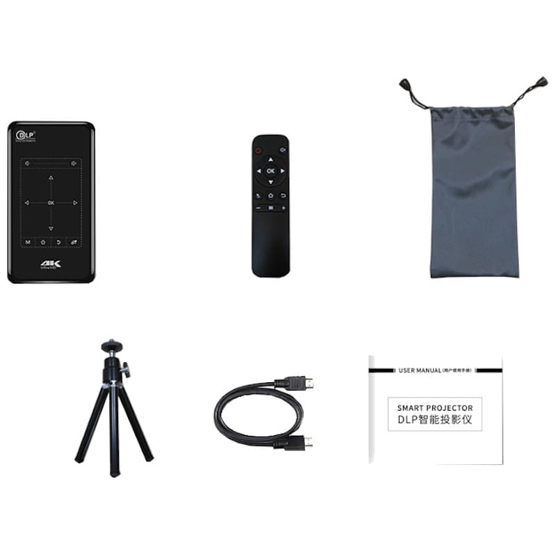 Dlp – Mini-projecteur Portable P09 Ii, Android 9.0, 4k, Wifi