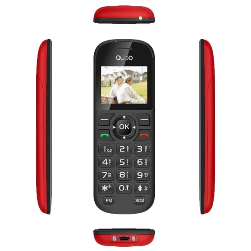 Qubo D-1803 32MB/32MB Rouge - Téléphone portable - Ítem3