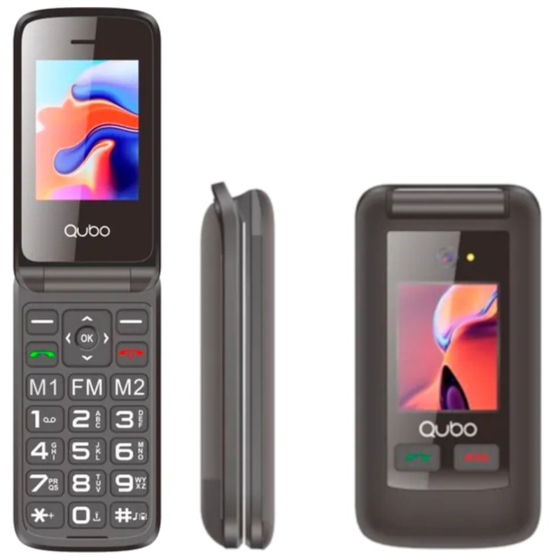 Qubo X-247BL Noir - Téléphone portable pour les personnes âgées - Ítem