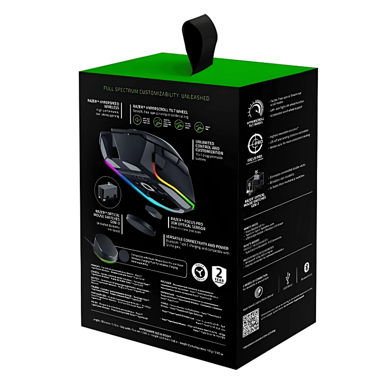 Razer Basilisk V3 Pro USB Bluetooth RGB 30000 DPI Negro - Ratón Gaming - Ítem6