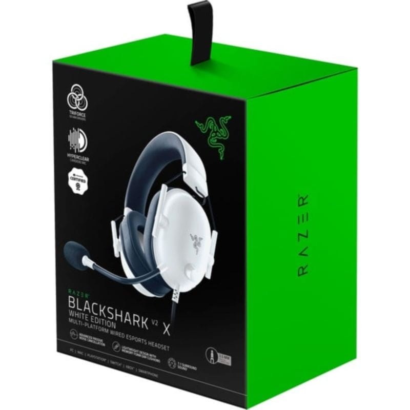 Razer BlackShark V2 X Branco - Auscultadores Gaming - Item4