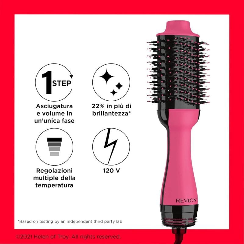 Cepillo de aire caliente REVLON Salon One-Step Volumiser 5222 Rosa - Ítem1