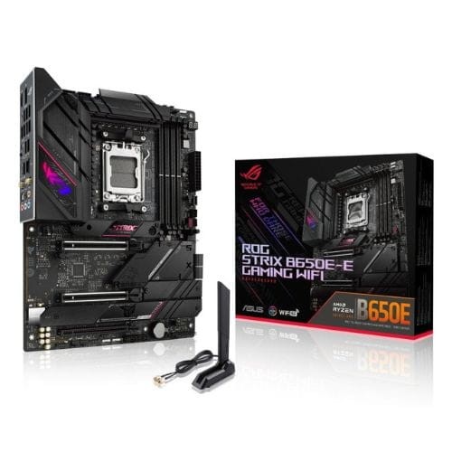 ASUS ROG STRIX B650E-E GAMING WIFI AMD Ryzen™ AM5 Socket 128GB ATX Preto - Placa-mãe - Item