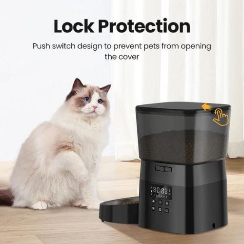 Rojeco Automatic Pet Feeder Versión WiFi 2L Negro - Comedero Automático - Ítem1