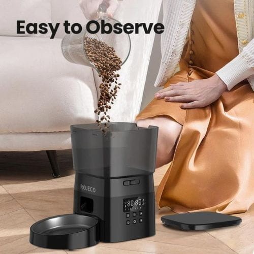 Rojeco Automatic Pet Feeder Versión WiFi 2L Negro - Comedero Automático - Ítem2