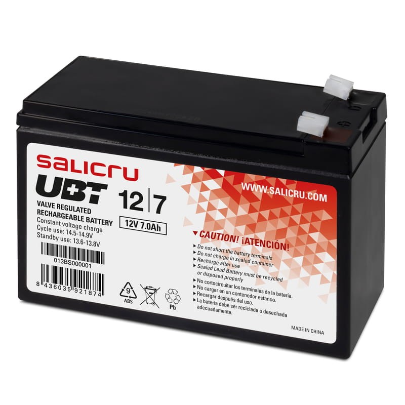 Salicru UBT 12V/7A Preto - Bateria - Item