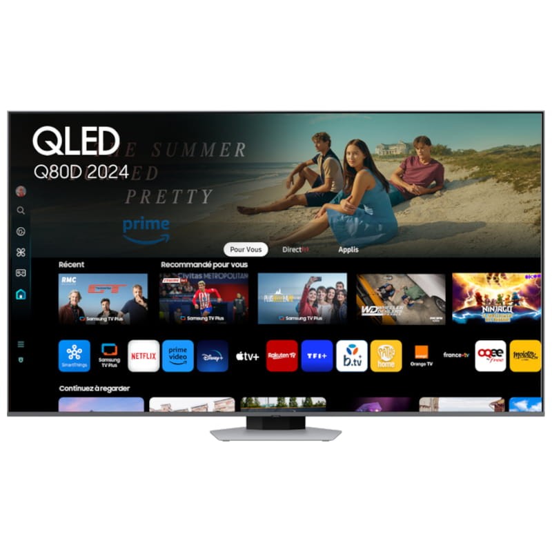 Samsung TQ55Q80DAT 55 4K Ultra HD Smart TV Wifi Argent - Téléviseur - Ítem1