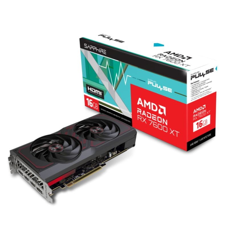 Sapphire PULSE PULSE Radeon RX 7600 XT AMD 16GB DDR6 - Carte graphique - Ítem