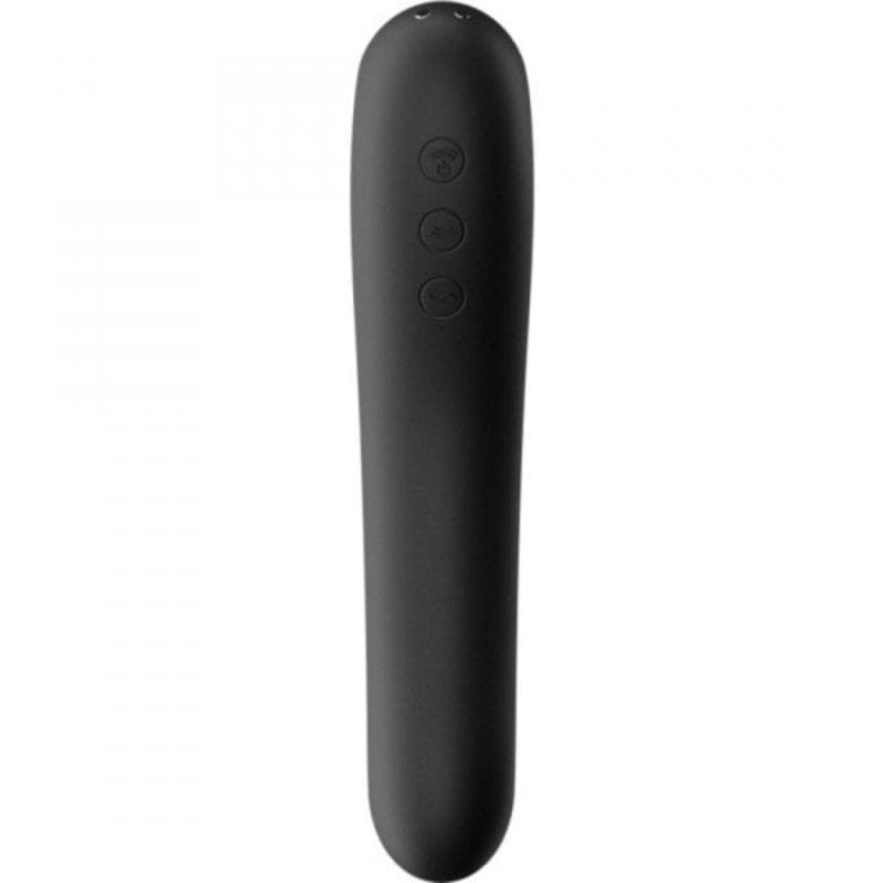 Satisfyer Dual Kiss Vibrador Air Pulse Negro - Ítem3