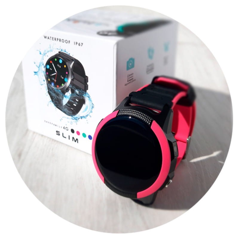 SaveFamily Slim 4G Smartwatch para niños Rosa