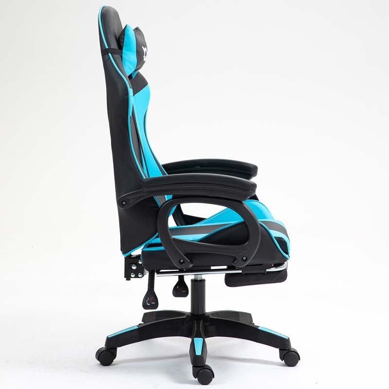 PowerGaming Cadeira 7 pontos Masagem Apoio para pés Preto+Azul - Classe B Refurbished - Item2