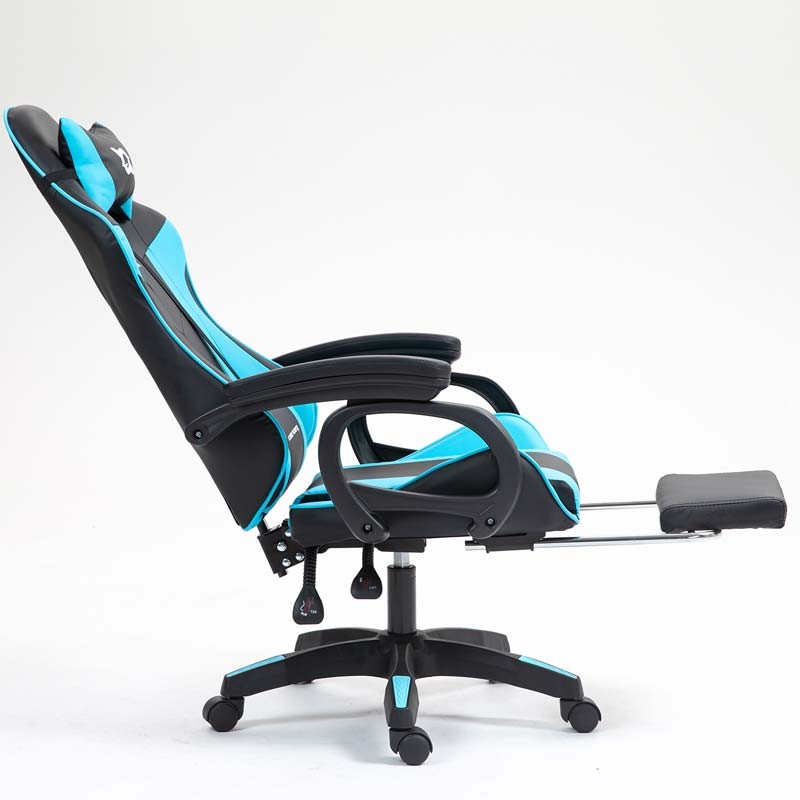 PowerGaming Cadeira 7 pontos Masagem Apoio para pés Preto+Azul - Classe B Refurbished - Item6