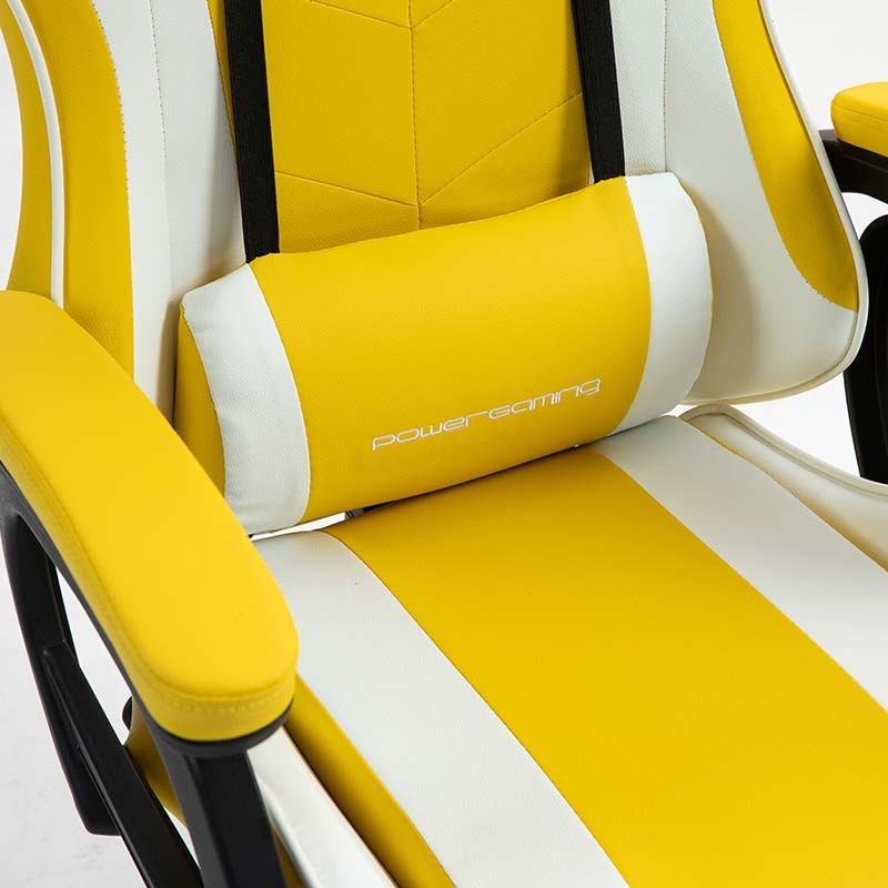 PowerGaming Chaise Blanc+Jaune - Ítem8