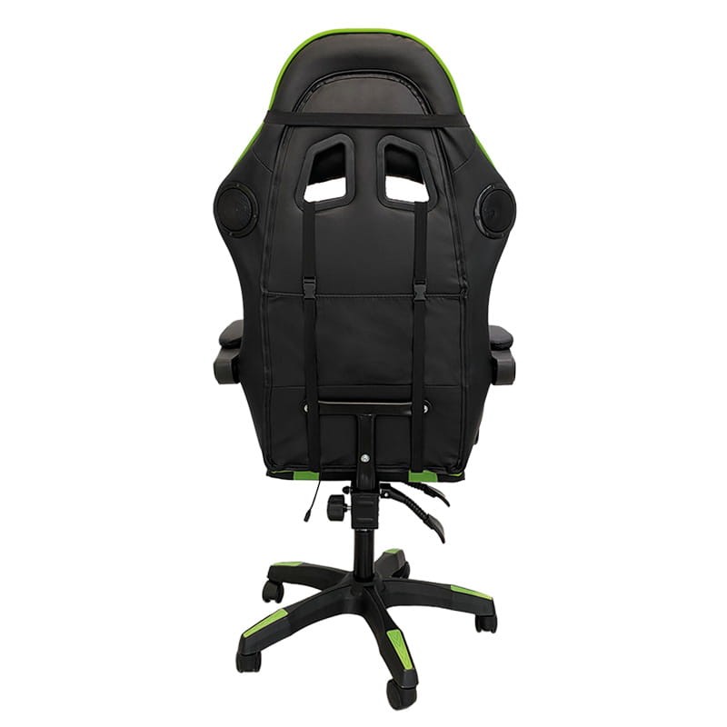 Chaise Gaming PowerGaming avec Haut-parleur Bluetooth et Massage Noir/Vert - Ítem10