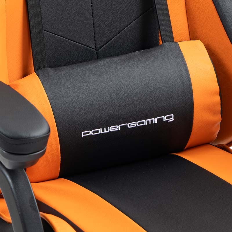 PowerGaming Chaise Noir+Orange - Ítem8