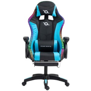 PowerGaming LED RGB Chaise repose-pieds Noir+Bleu